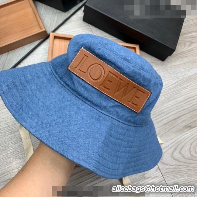 Well Crafted Loewe Denim Bucket Hat 0613 Blue 2023