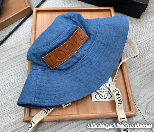 Well Crafted Loewe Denim Bucket Hat 0613 Blue 2023