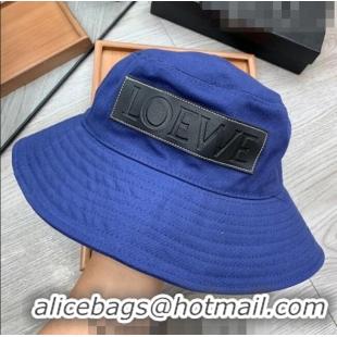 Most Popular Loewe Denim Bucket Hat 0613 Dark Blue 2023