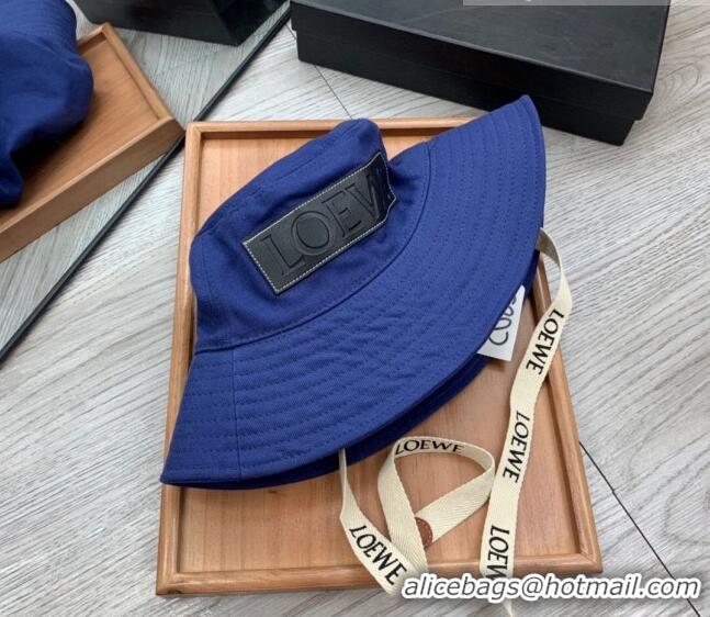 Most Popular Loewe Denim Bucket Hat 0613 Dark Blue 2023