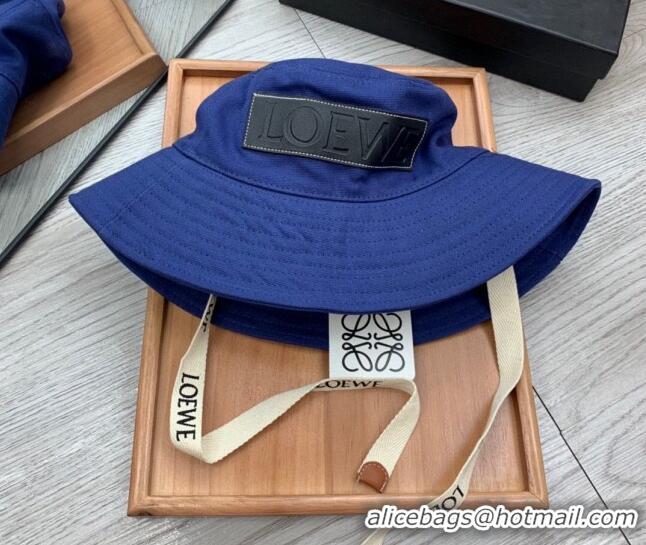 Most Popular Loewe Denim Bucket Hat 0613 Dark Blue 2023