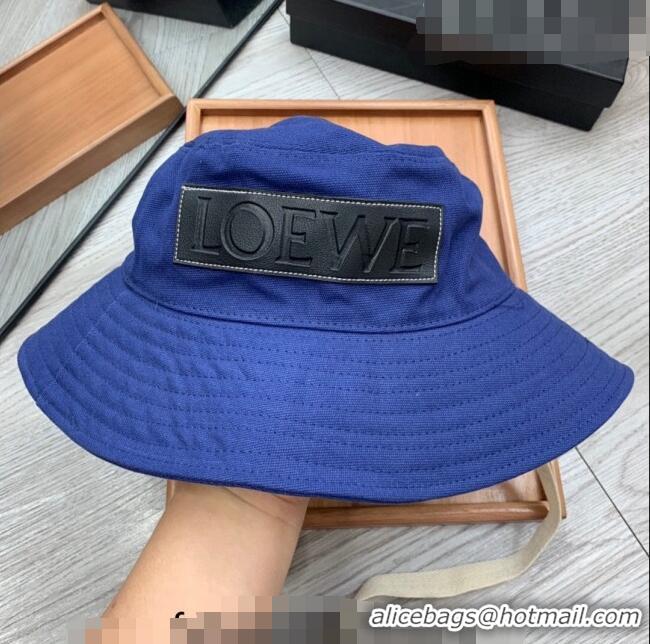 Most Popular Loewe Denim Bucket Hat 0613 Dark Blue 2023