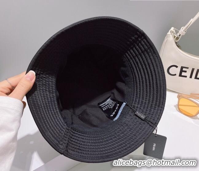 Affordable Price Prada Nylon Bucket Hat 061302 Black 2023