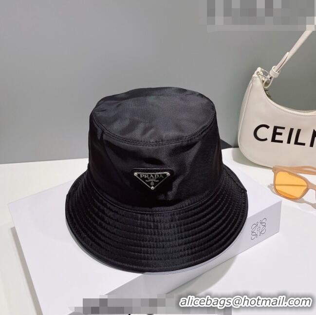 Affordable Price Prada Nylon Bucket Hat 061302 Black 2023