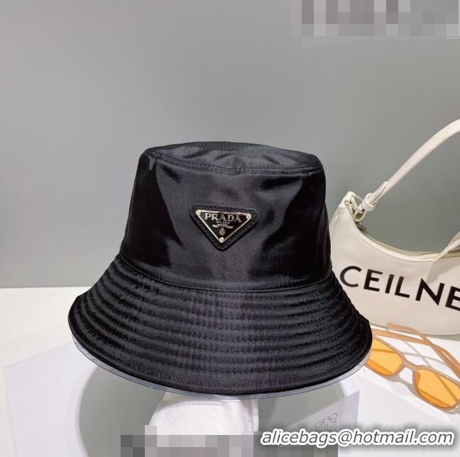 Affordable Price Prada Nylon Bucket Hat 061302 Black 2023