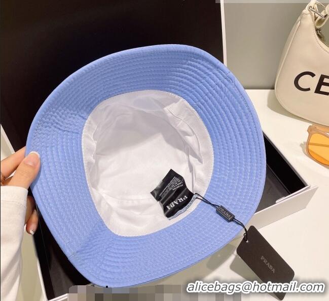 Super Quality Prada Nylon Bucket Hat 061302 Light Blue 2023