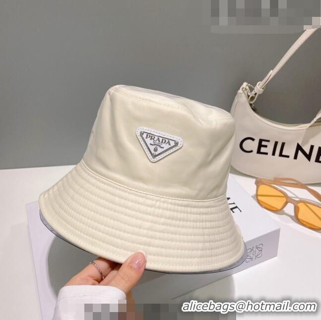 Super Quality Prada Nylon Bucket Hat 061302 Light Beige 2023