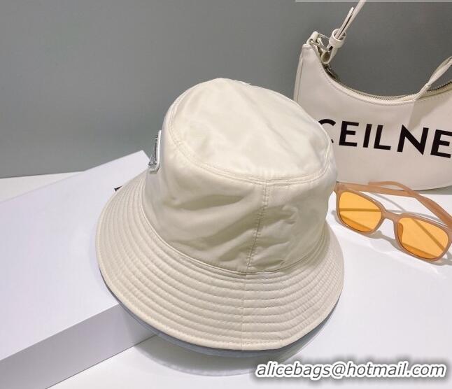 Super Quality Prada Nylon Bucket Hat 061302 Light Beige 2023