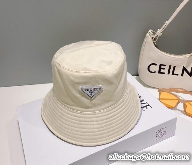 Super Quality Prada Nylon Bucket Hat 061302 Light Beige 2023