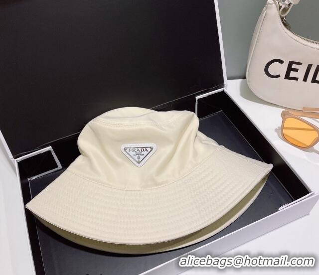 Super Quality Prada Nylon Bucket Hat 061302 Light Beige 2023