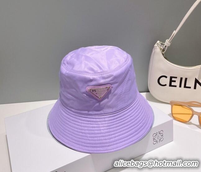 Low Cost Prada Nylon Bucket Hat 061302 Purple 2023