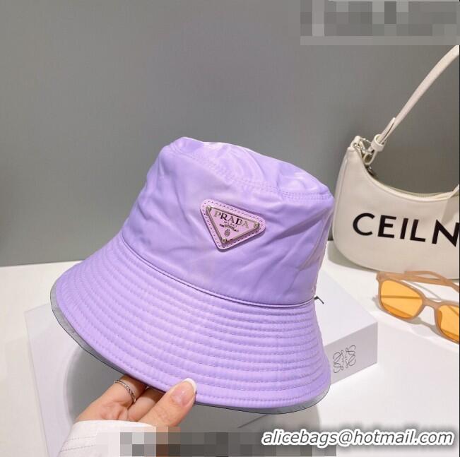 Low Cost Prada Nylon Bucket Hat 061302 Purple 2023