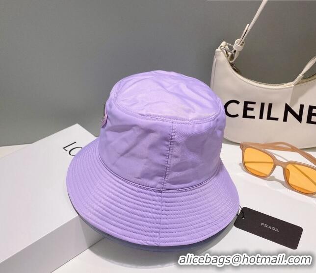 Low Cost Prada Nylon Bucket Hat 061302 Purple 2023