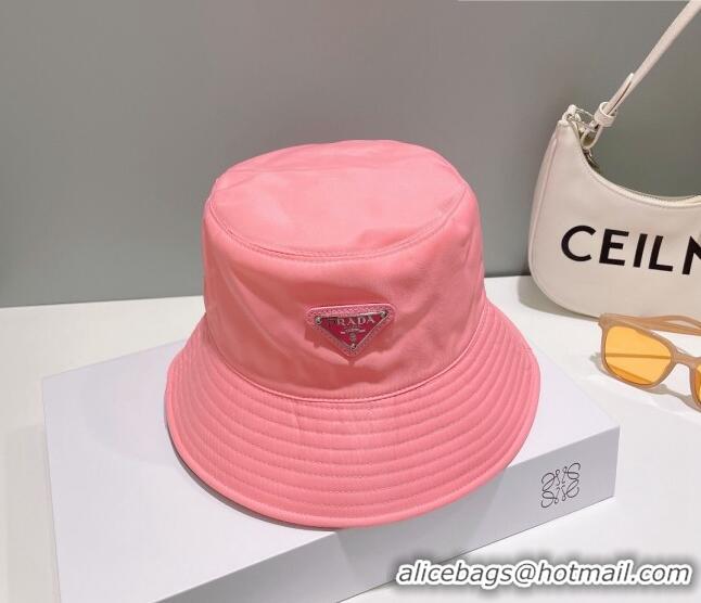 Grade Quality Prada Nylon Bucket Hat 061302 Pink 2023