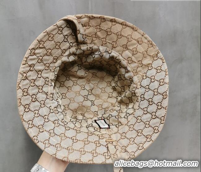 Shop Promotional Gucci Reversible Bucket Hat G0613 Beige 2023