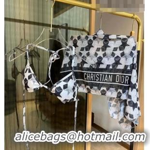 ​Buy Discount Dior Swimwear D6712 Black/White 2023