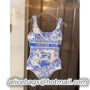 ​Unique Grade Dior Toile de Jouy Swimwear 0613 Light Blue 2023