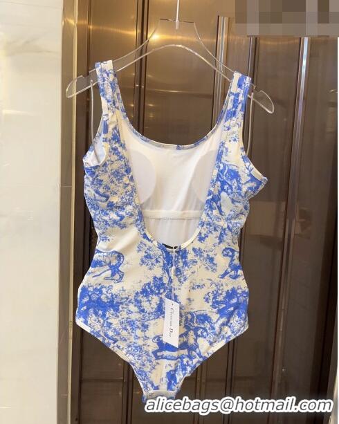 ​Unique Grade Dior Toile de Jouy Swimwear 0613 Light Blue 2023