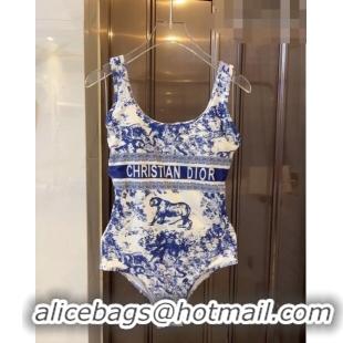 ​Good Quality Dior Toile de Jouy Swimwear 0613 Dark Blue 2023