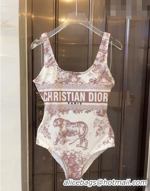 ​New Style Dior Toile de Jouy Swimwear 0613 Coffee Brown 2023