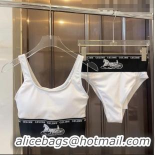 Super Quality Celine Swimwear 0613 White/Black 2023