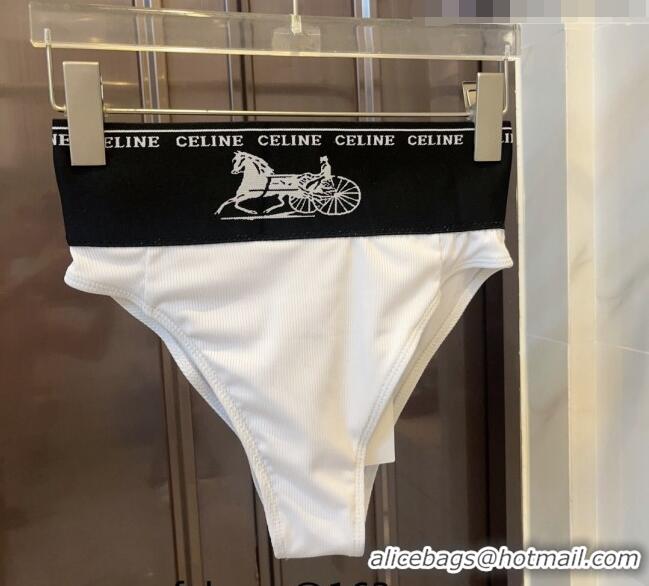 Super Quality Celine Swimwear 0613 White/Black 2023