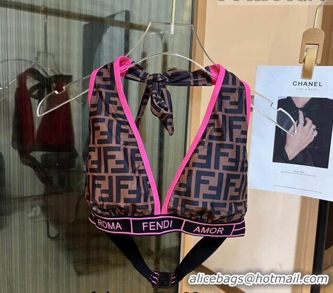 Buy Discount Fendi Two Pieces Swimwear 0613 Pink 2023