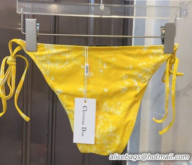 ​Top Grade Dior Toile de Jouy Two Pieces Swimwear D3116 Yellow 2023