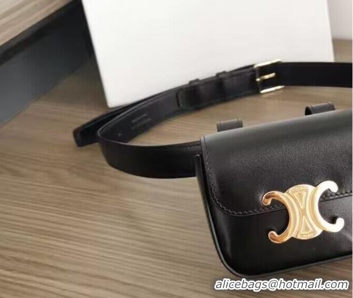 Buy Inexpensive Celine Original Leather Belt Bag C3012 Black