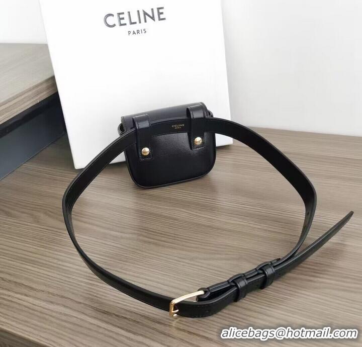 Buy Inexpensive Celine Original Leather Belt Bag C3012 Black