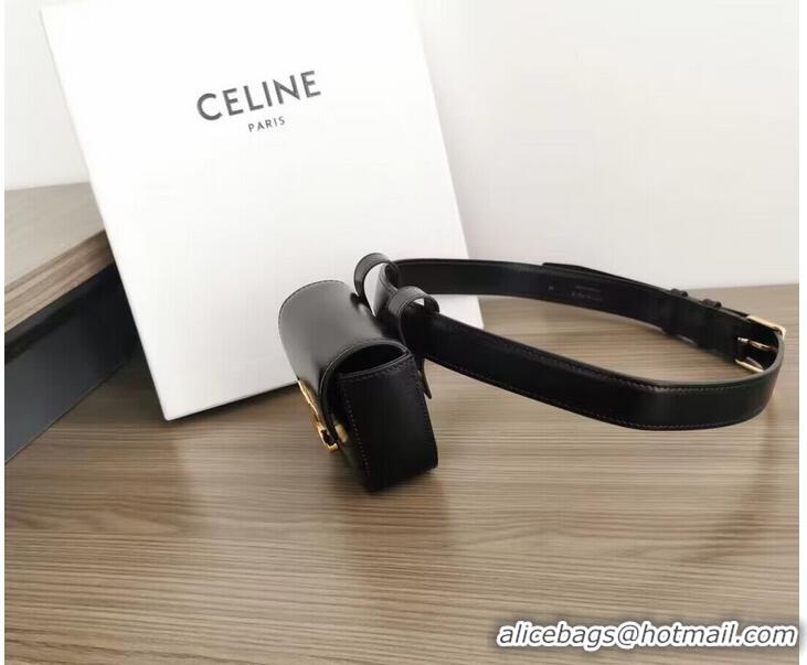 Buy Inexpensive Celine Original Leather Belt Bag C3012 Black