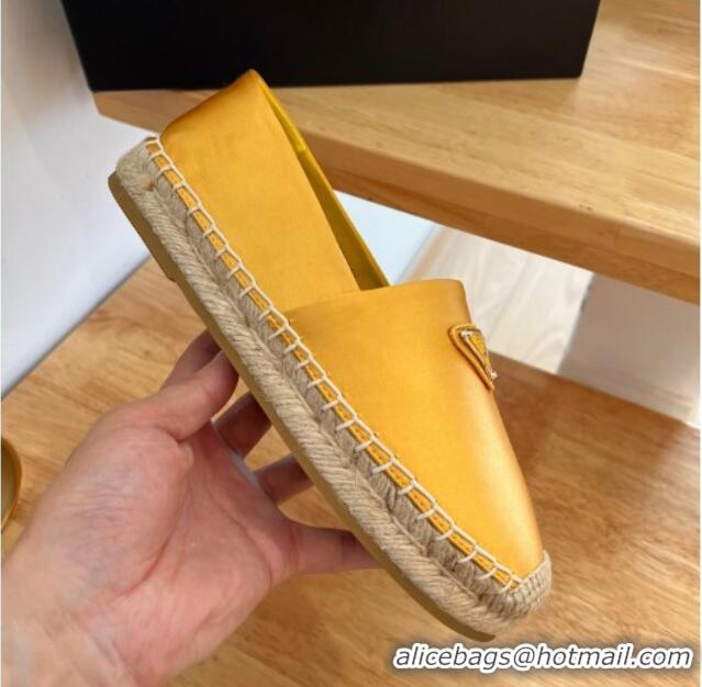 Shop Cheap Prada Logo Nylon Espadrilles Gold Yellow 224108