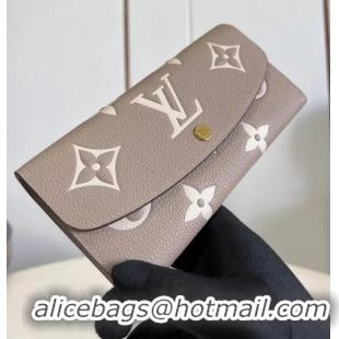 Famous Brand Louis Vuitton Sarah Wallet M82340 Tourterelle Gray