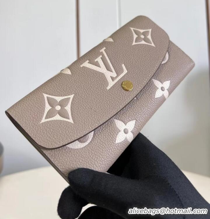 Famous Brand Louis Vuitton Sarah Wallet M82340 Tourterelle Gray