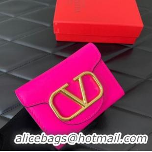 Buy Cheapest VALENTINO Calfskin Wallet 4138 rose