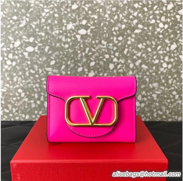 Buy Cheapest VALENTINO Calfskin Wallet 4138 rose