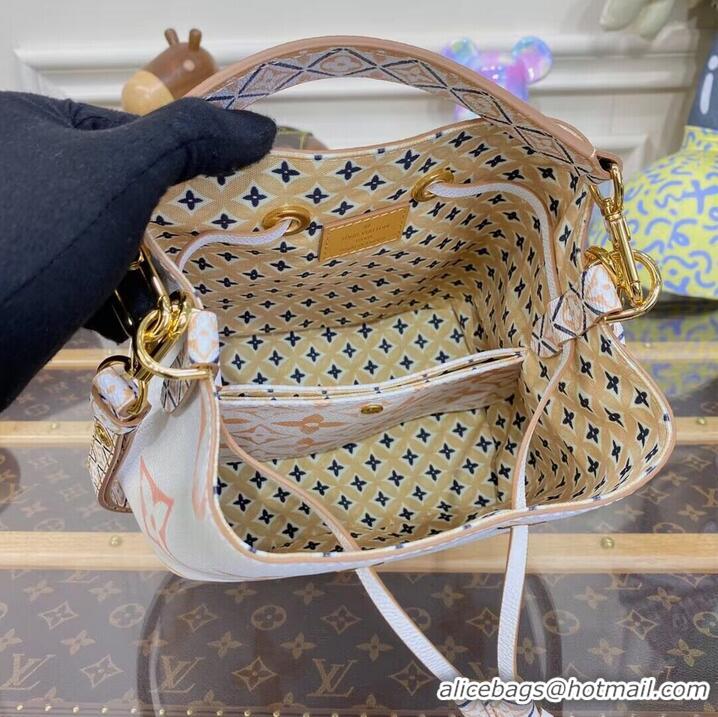 Discount Louis Vuitton Giant Monogram Neonoe BB M22986 Gradient Print Apricot