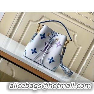 Super Quality Louis Vuitton Giant Monogram Neonoe BB M22986 Gradient Print Blue