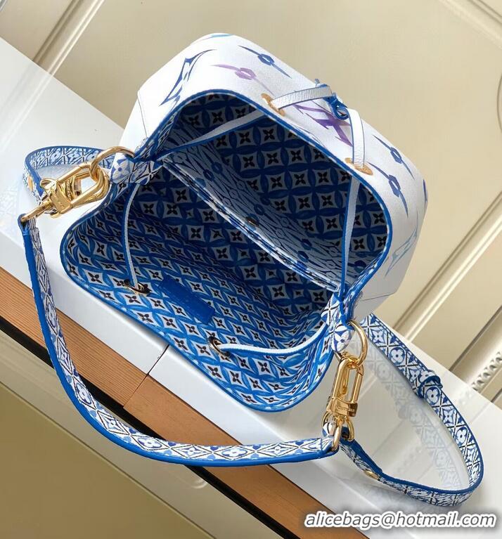 Super Quality Louis Vuitton Giant Monogram Neonoe BB M22986 Gradient Print Blue