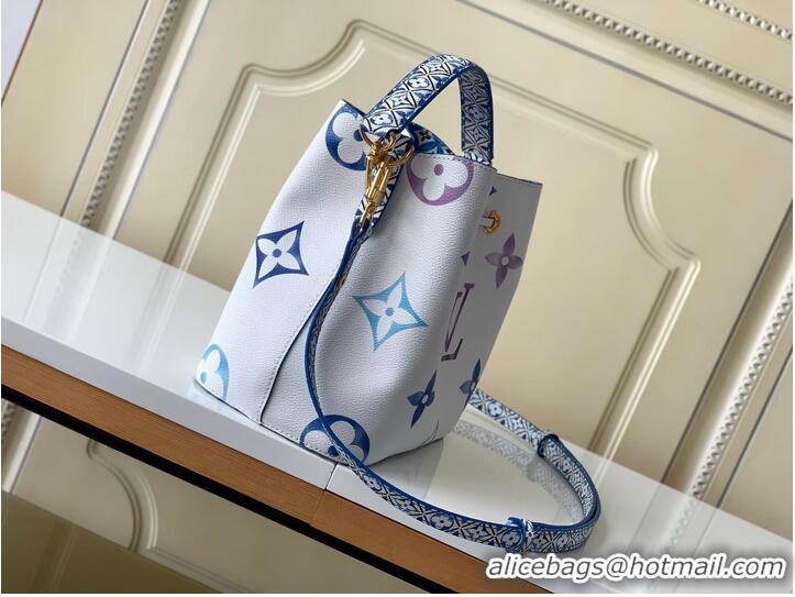 Super Quality Louis Vuitton Giant Monogram Neonoe BB M22986 Gradient Print Blue