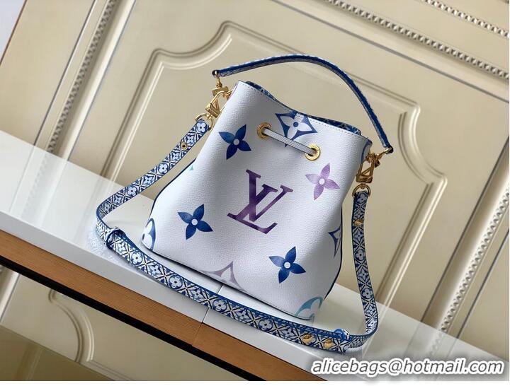 Super Quality Louis Vuitton Giant Monogram Neonoe BB M22986 Gradient Print Blue