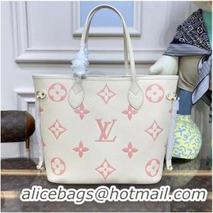 Well Crafted Louis Vuitton SAC NEVERFULL Original Leather Bag MM M21579 Cream&Pink