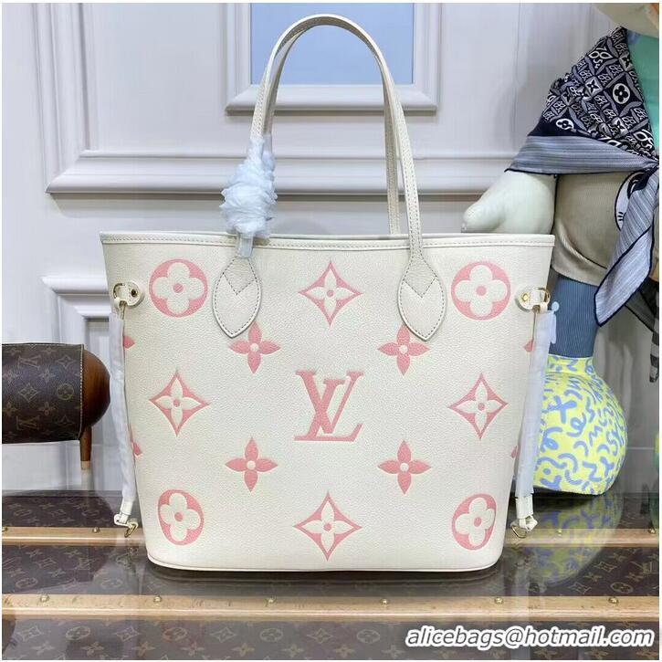 Well Crafted Louis Vuitton SAC NEVERFULL Original Leather Bag MM M21579 Cream&Pink