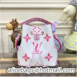 Unique Grade Louis Vuitton Giant Monogram Neonoe BB M22986 rose