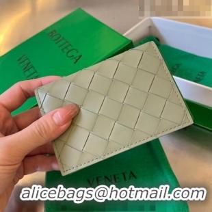 Inexpensive Bottega Veneta Intrecciato Leather Business Card Case Wallet Travertine/Parakeet 605720 Green 2023