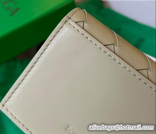 Inexpensive Bottega Veneta Intrecciato Leather Business Card Case Wallet Travertine/Parakeet 605720 Green 2023