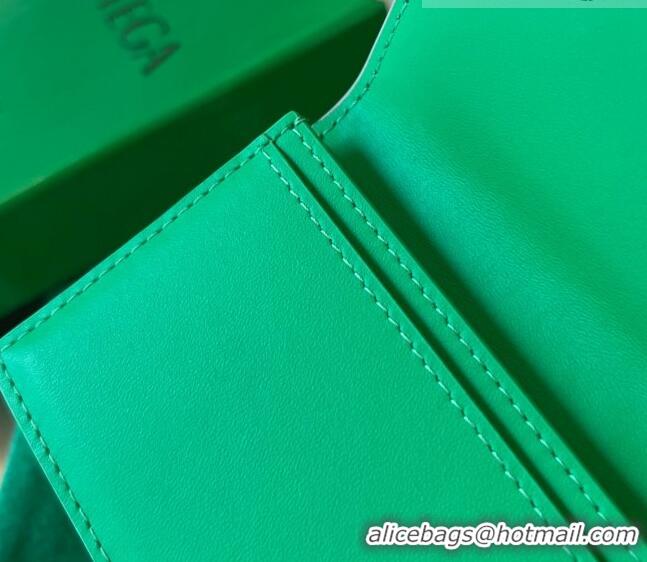 Inexpensive Bottega Veneta Intrecciato Leather Business Card Case Wallet Travertine/Parakeet 605720 Green 2023