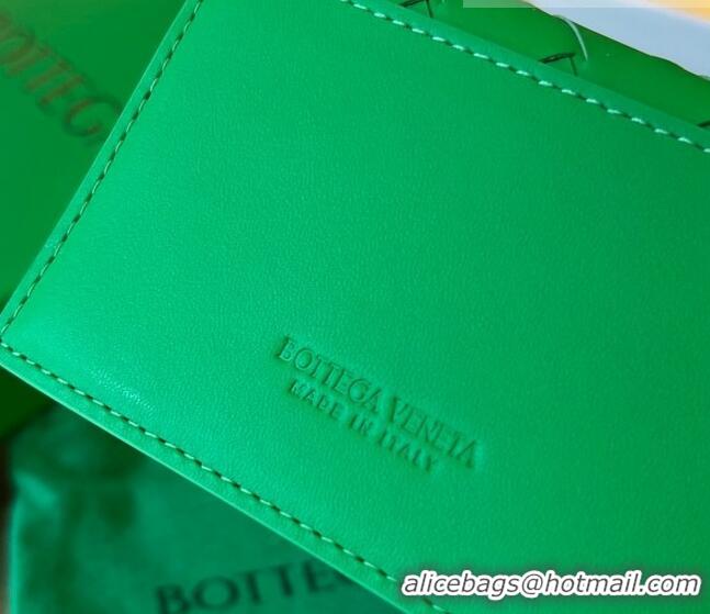 Promotional Bottega Veneta Intrecciato Leather Business Card Case Wallet Parakeet 605720 Green 2023