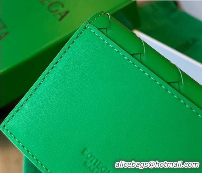 Promotional Bottega Veneta Intrecciato Leather Business Card Case Wallet Parakeet 605720 Green 2023