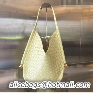 Well Crafted Bottega Veneta Medium Solstice Shoulder Bag in Intrecciato Leather 740990 Yellow 2023